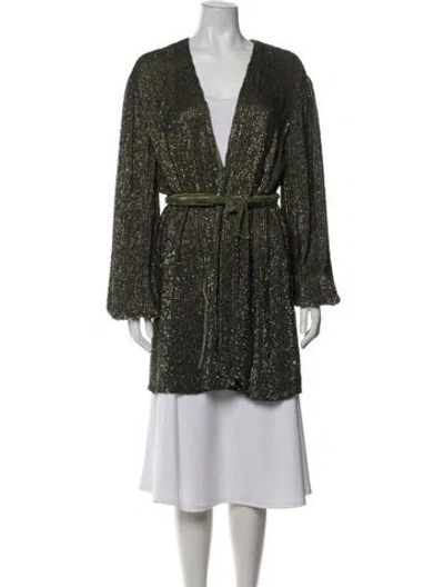 Pre-owned Retroféte Evening Jacket In Green