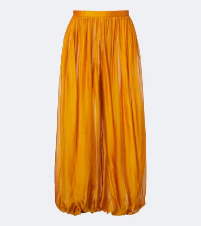 Retroféte Retrofête Evolet Chiffon Balloon Pants In Orange