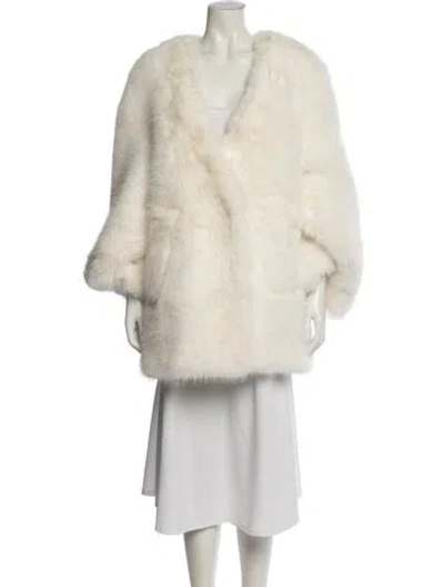 Pre-owned Retroféte Faux Fur Jacket W/ Tags In Neutral