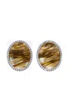 Retroféte Fillipa Stone-embellished Round Earrings In Gold