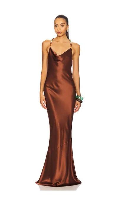 Retrofete Finley Dress In Brown