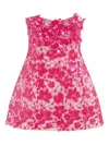 Retroféte Alira Strapless Sequined Lace Mini Dress In Cerise Ceris