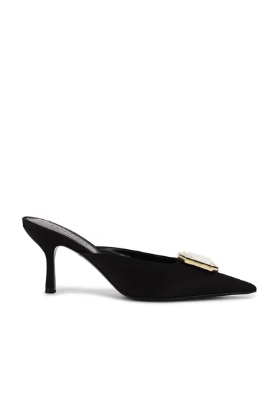 RETROFÉTE FRANCESCA SATIN KITTEN MULE