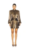 Retroféte Freja Dress In Gold