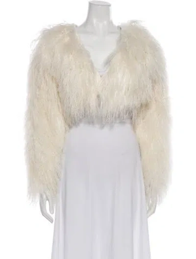 Pre-owned Retroféte Fur Fur Jacket In Neutral