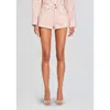 Retroféte Gaelle Denim Short In Pastel Paisley