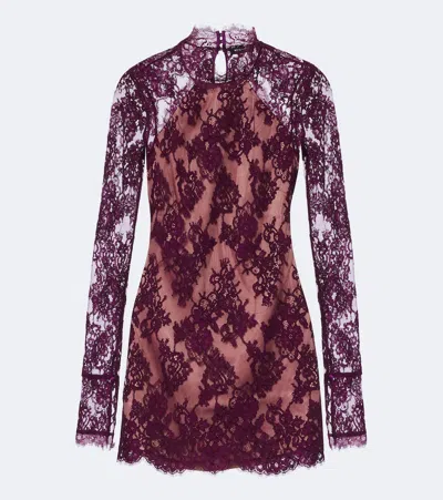 Retroféte Retrofete Gilana Lace Minidress In Purple