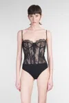 Retroféte Gisela Body In Black Nylon