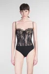 Retroféte Gisela Body In Black Nylon