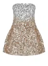 Retroféte Retrofete Retrofete Gold Dress With Sequined Detailing