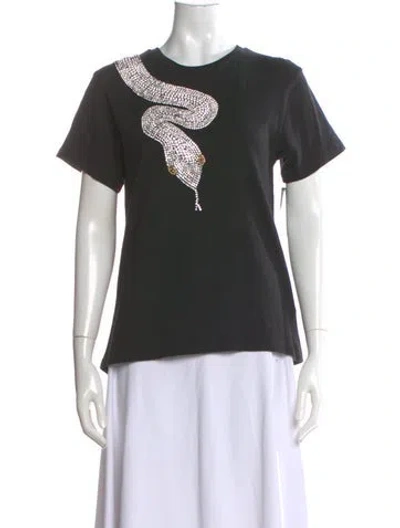 Pre-owned Retroféte Graphic Print Crew Neck T-shirt In Black