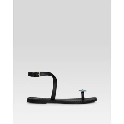 Retroféte Retrofête Grazia Sandal In Black/turquoise