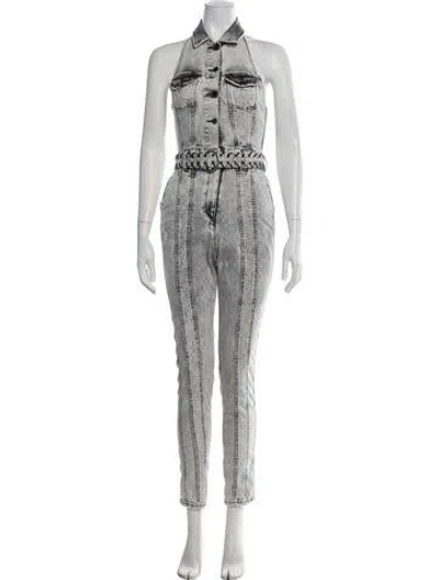 Pre-owned Retroféte Halterneck Jumpsuit W/ Tags In Grey