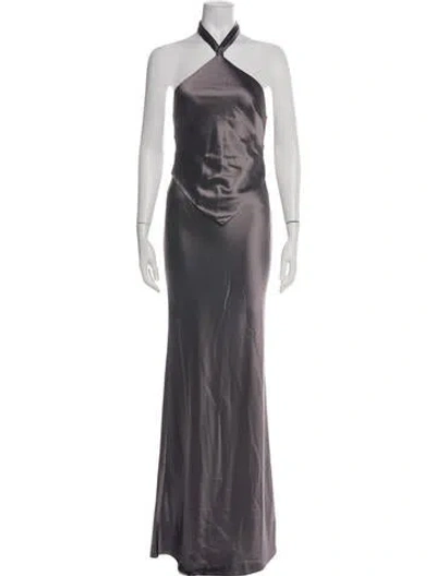 Pre-owned Retroféte Halterneck Long Dress W/ Tags In Green