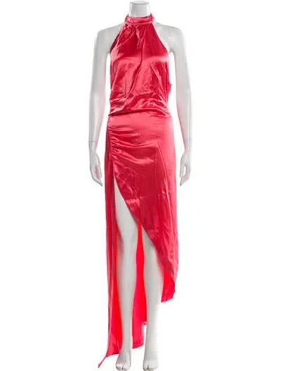 Pre-owned Retroféte Halterneck Long Dress W/ Tags In Pink