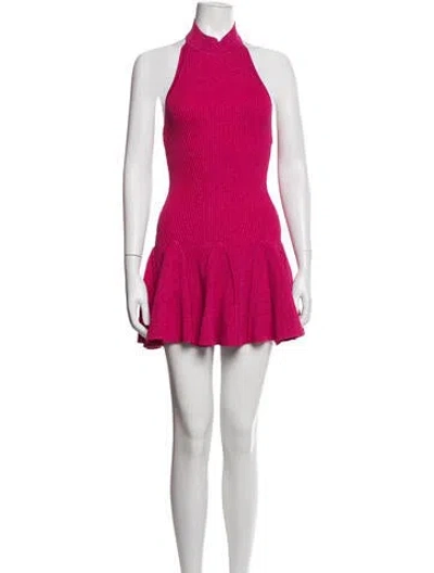 Pre-owned Retroféte Halterneck Mini Dress In Pink
