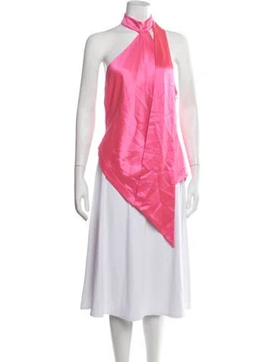 Pre-owned Retroféte Halterneck Sleeveless Top W/ Tags In Pink