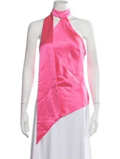 Pre-owned Retroféte Halterneck Sleeveless Top W/ Tags In Pink