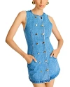 Retroféte Hanna Denim Mini Dress In River
