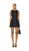 Retroféte Hanna Dress Indigo Rinse In Black