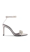 Retroféte Hanna Gemstone Sandal In Silver