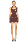 Retroféte Harlynn Knit Metallic Dress In Metallic Brown In Metallic Pecan