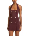 Retroféte Harlynn Knit Metallic Dress In Metallic Brown In Metallic Pecan