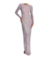 Retroféte Heidi Sequin Long-sleeve Dress