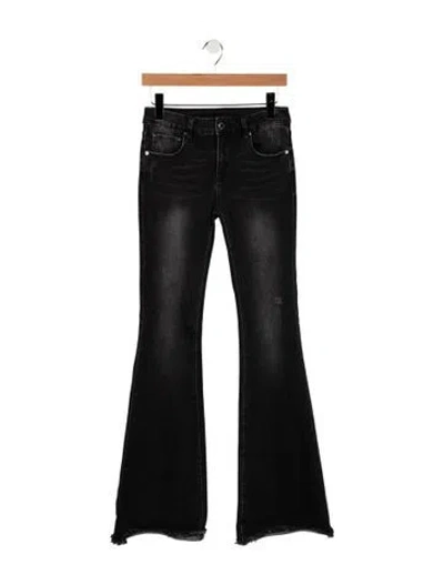 Pre-owned Retroféte High-rise Flared Jeans In Black