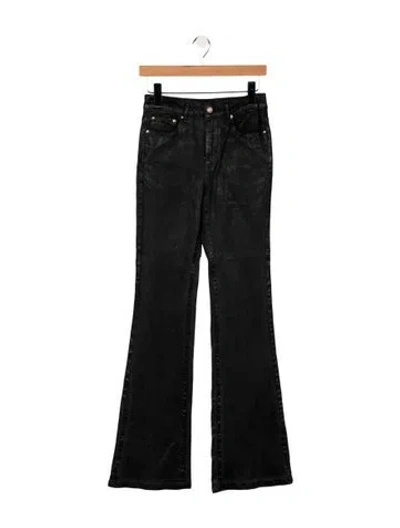 Pre-owned Retroféte High-rise Flared Jeans In Gray