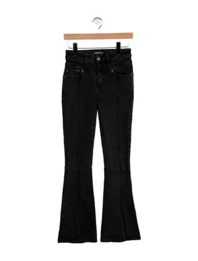 Pre-owned Retroféte High-rise Flared Jeans In Grey