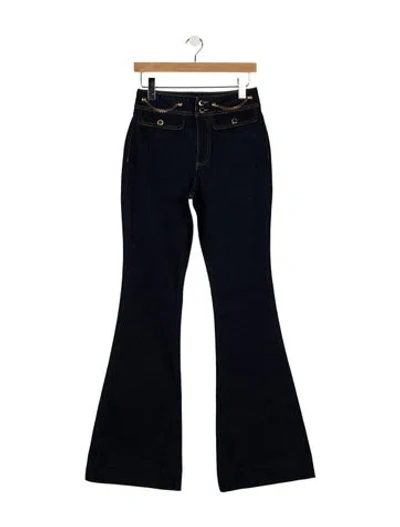 Pre-owned Retroféte High-rise Flared Jeans W/ Tags In Blue