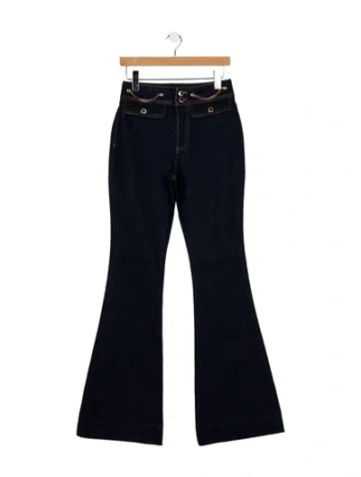 Pre-owned Retroféte High-rise Flared Jeans W/ Tags In Blue