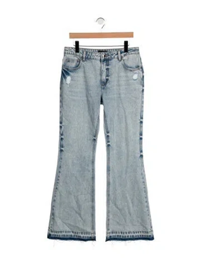 Pre-owned Retroféte High-rise Flared Jeans W/ Tags In Blue