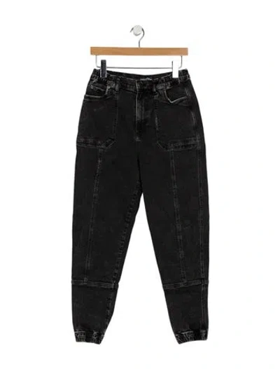 Pre-owned Retroféte High-rise Skinny Leg Jeans In Black