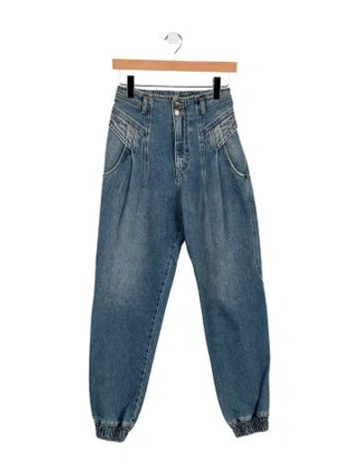 Pre-owned Retroféte High-rise Skinny Leg Jeans In Blue