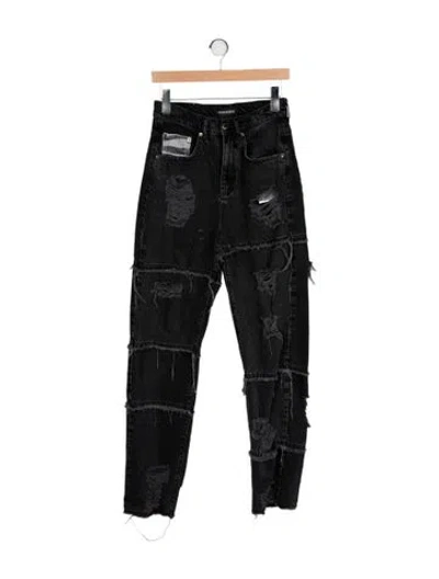 Pre-owned Retroféte High-rise Skinny Leg Jeans In Blue