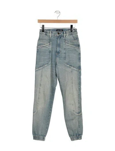 Pre-owned Retroféte High-rise Skinny Leg Jeans In Blue