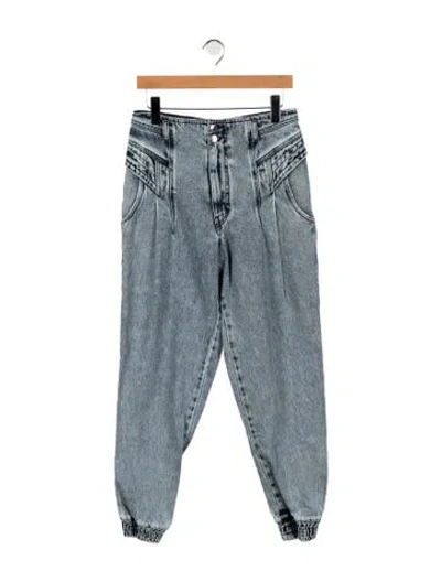 Pre-owned Retroféte High-rise Skinny Leg Jeans In Blue