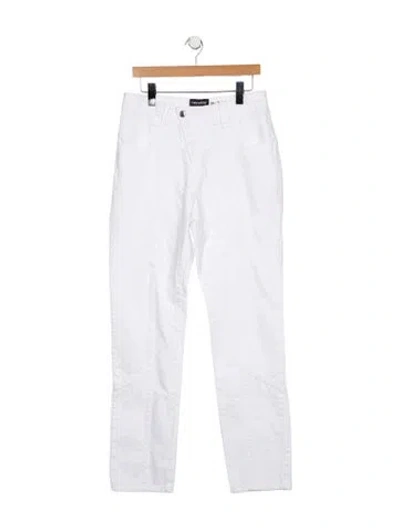 Pre-owned Retroféte High-rise Straight Leg Jeans In Blue