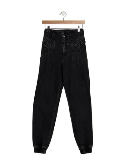 Pre-owned Retroféte High-rise Straight Leg Jeans In Blue