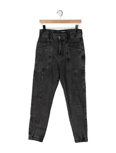 Pre-owned Retroféte High-rise Straight Leg Jeans In Green