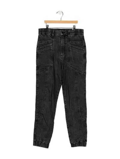 Pre-owned Retroféte High-rise Straight Leg Jeans In Grey