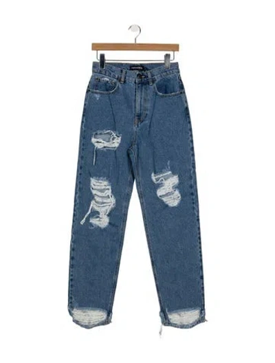 Pre-owned Retroféte High-rise Straight Leg Jeans W/ Tags In Blue