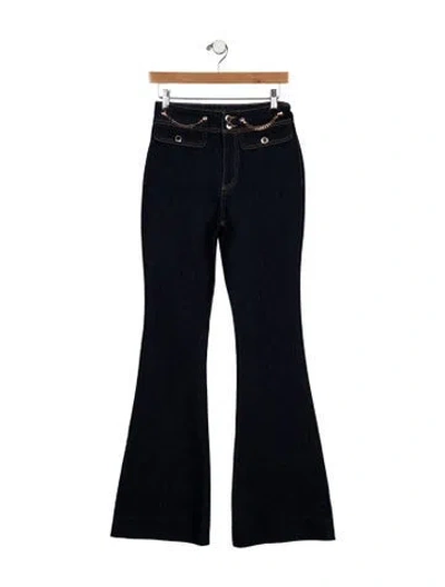 Pre-owned Retroféte High-rise Wide Leg Jeans In Blue