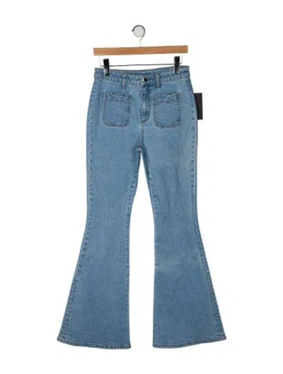 Pre-owned Retroféte High-rise Wide Leg Jeans W/ Tags In Blue