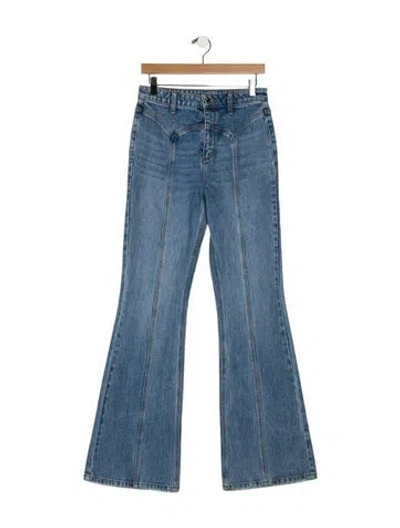 Pre-owned Retroféte High-rise Wide Leg Jeans W/ Tags In Blue