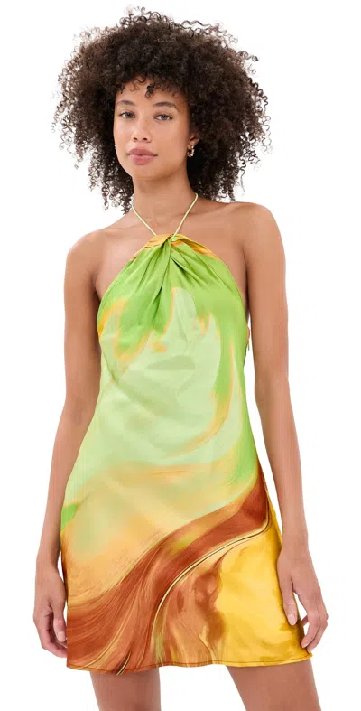 Retroféte Hilary Dress Pera Brushstroke