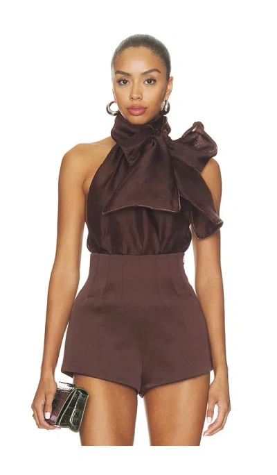 Retroféte Indira Top In Brown