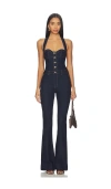 Retroféte Irma Jumpsuit In Blue